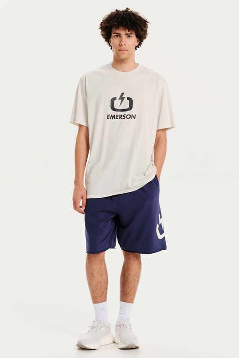 Emerson Logo Ανδρικό Κοντομάνικο  T-Shirt Πάγος